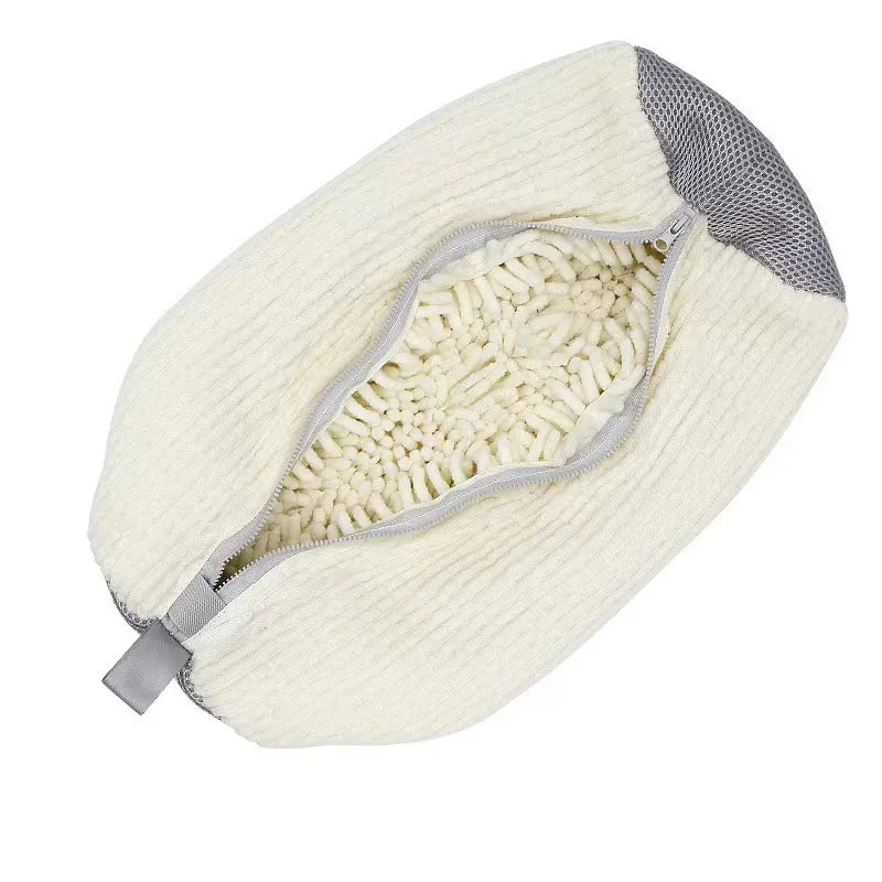 Customizable Logo Thickened Zippered Polyester Shoe Cleaning Bag for Washing Machines