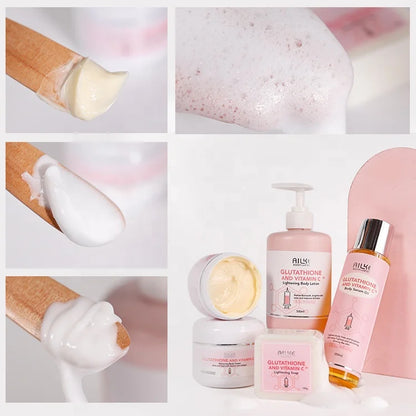 OEM Beauty Product and Cosmetics Moisturizing Ailke Anti Aging Face Vitamin C Brightening Cream Skin Care Set for Black Women