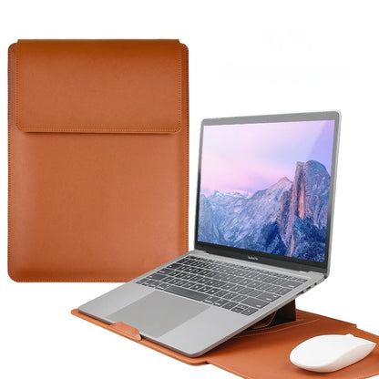 Factory Price 3 In1 Laptop Bag with Stand Mouse Pad for 11 12 13 14 15 16 Inches PU Leather Notebook Cover Laptop Sleeve Case