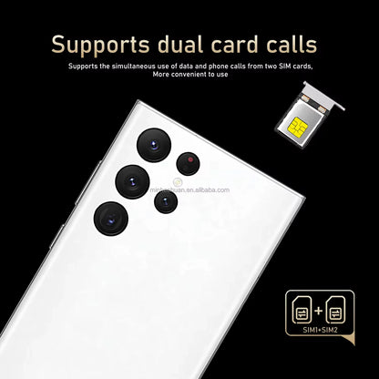 Hotselling Galaxy S24 Ultra Android Phone S-Pen 3+64GB Fast Charging 4G WIFI 6.8inch Screen Gaming Smartphone Mobile Phone LTE