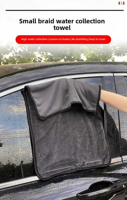 Microfiber Quick-Dry Car Wash Cloth Thick Braid Twisted Towel for Home Use Strongly Absorbent Lint Cleaning Wholesale