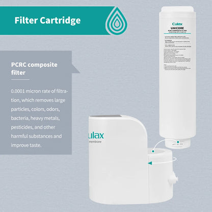 Household Original Design 400 Gallon Compact Filter System Reverse Osmosis Water Purifier Water Home Filter