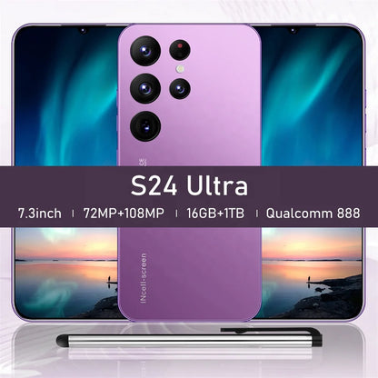 High Quality Original S24 Ultra 5G Smartphone 7.3 Inch 16GB+1TB 108MP Camera Android 13 Spanish Operating Factory Direct Sales