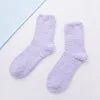 Heart Flanged Flat Women's Socks Rolled Edge Crew Cute Lovely Women's Sleeping Socks Fluffy Bed Sock for Women