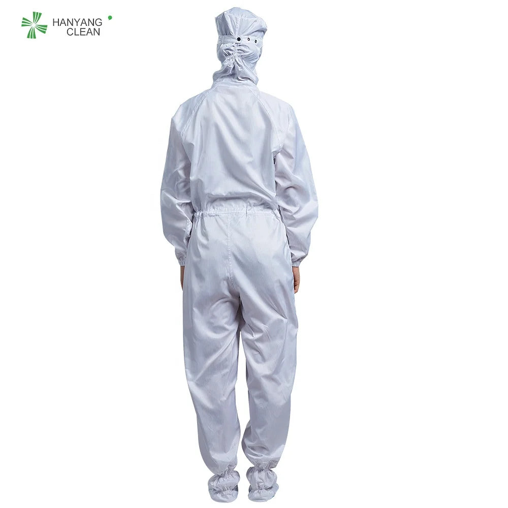 H-1123 75D Stripe Autoclavable Coverall Clean Room Garment Anti Static ESDD Jumpsuit ESDD Clothing