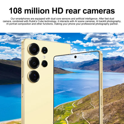 Original S25 Ultra Smartphones 16GB+1TB 5G Dual SIM Mobile Phone HD Screen Resolution English Operating Cellphone Features