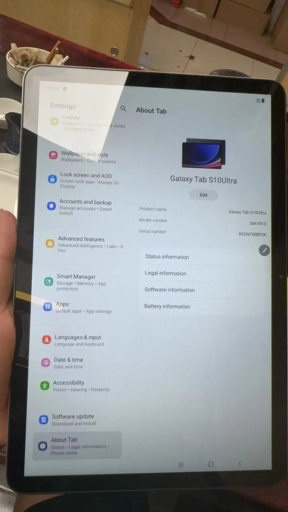 For Samsung for Galaxy Tab S10 Ultra 10.1inch Snapdragon 8 Gen 2 11200mAh 13MP Camera One UI S PEN Android WIFI Tablet