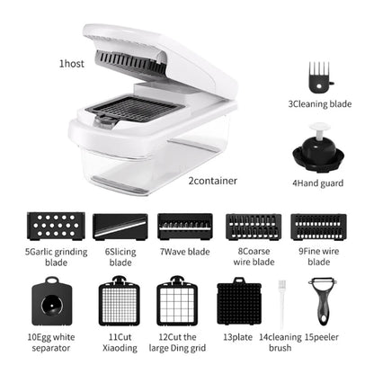 15 in 1 AMZ Best Sale Mandoline Fruit Vegetable Cutter Onion Dicer Veggie Slicer Vegetable Chopper