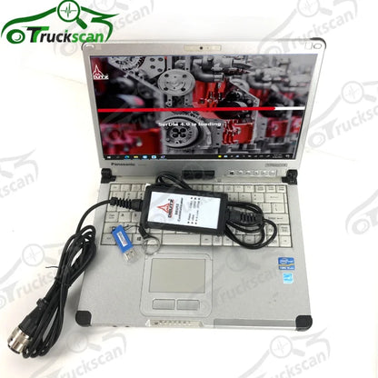 For deutz SerDia Truck Diagnose Kit for deutz Engine Communicator deutz Decom Diagnostic Scanner Tool +CF53 Laptop Toughbook
