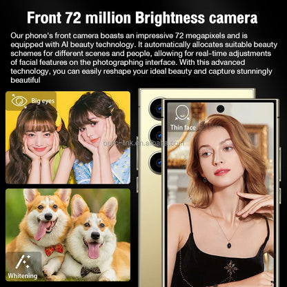 Highly Recommend 16+1TB Galax S24 Ultra Smart Phone 7.3inch Telephone Unlock S-Pen 4G WIFI Android S23 S24 Mobile Phones