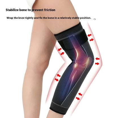 Men Women's Sports Nylon Knee Pads Flexible Football Protective Gear with Compression Leg Guards Elbow Straps for Cycling Gym