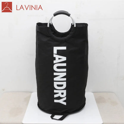 Lavinia Lightweight Home Storage Collapsible Fabric Laundry Hamper Laundry Bag Folding Laundry Basket