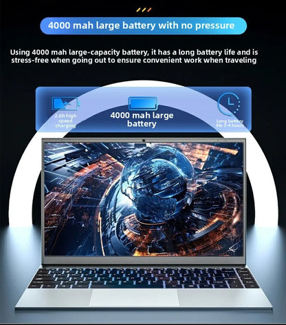 High Configuration Factory Direct Win11 10 Large Capacity 14.1 Inch Laptop 4000mah N3050 New Gaming Laptops for Business