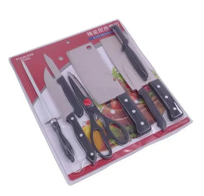 Stainless Steel Kitchen Knives Set Tools Forged Kitchen Knife Scissors Ceramic Peeler Chef Slicer Nakiri Paring Knife Gift Case
