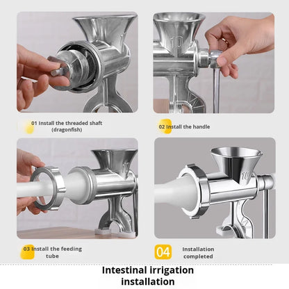 New Arrival Manual Meet Sausage Stuffer Household Meat Grinder Homemade Sausage Maker Multifunctional Chili Grinder Vegetable