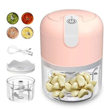 B97-0089 Fruit & Vegetable Tools USB Mini Meat Grinders Cordless USB Electric Onion Garlic Chopper Food Chopper Mincer