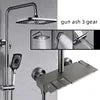 High Quality Full Brass Piano Key Shower Shower Set Bathroom With Airbrush Bathtub Shower Faucet