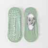 Boneless Custom Logo Grip Barre Trampoline Socks Pilates Non Slip Yoga Ballet Socks Compression Cotton Low Cut  Ankle  Socks