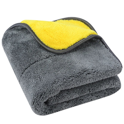 SUNLAND 1000gsm 16 X 24 Inch Premium Dual Layer Plush Microfibre Car Wash Towel Microfiber Towel for Car Cleaning Drying