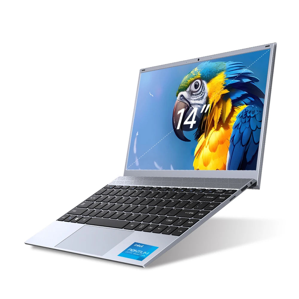 14" Laptop Computer 8GB RAM 512GB SSD Intel J3710 FHD IPS Wi-Fi 5 Windows 11 Laptop Business