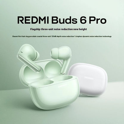 Xiaomi Redmi Buds 6 Pro Earphones 55dB Deep Noise Reduction Wireless Earphones 5V-160mA MAX Black M2430E1