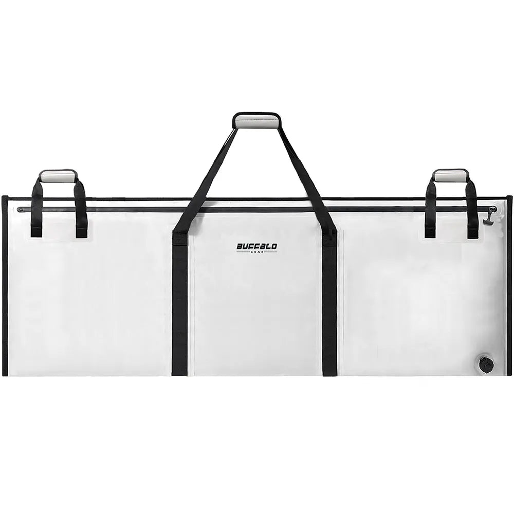 Buffalo Gear Insulated Fish Cooler Bag 40*18in Waterproof Zip Fishing Kill Keep Ice Cold Fresh Portable Custom Fish Cooler Bag