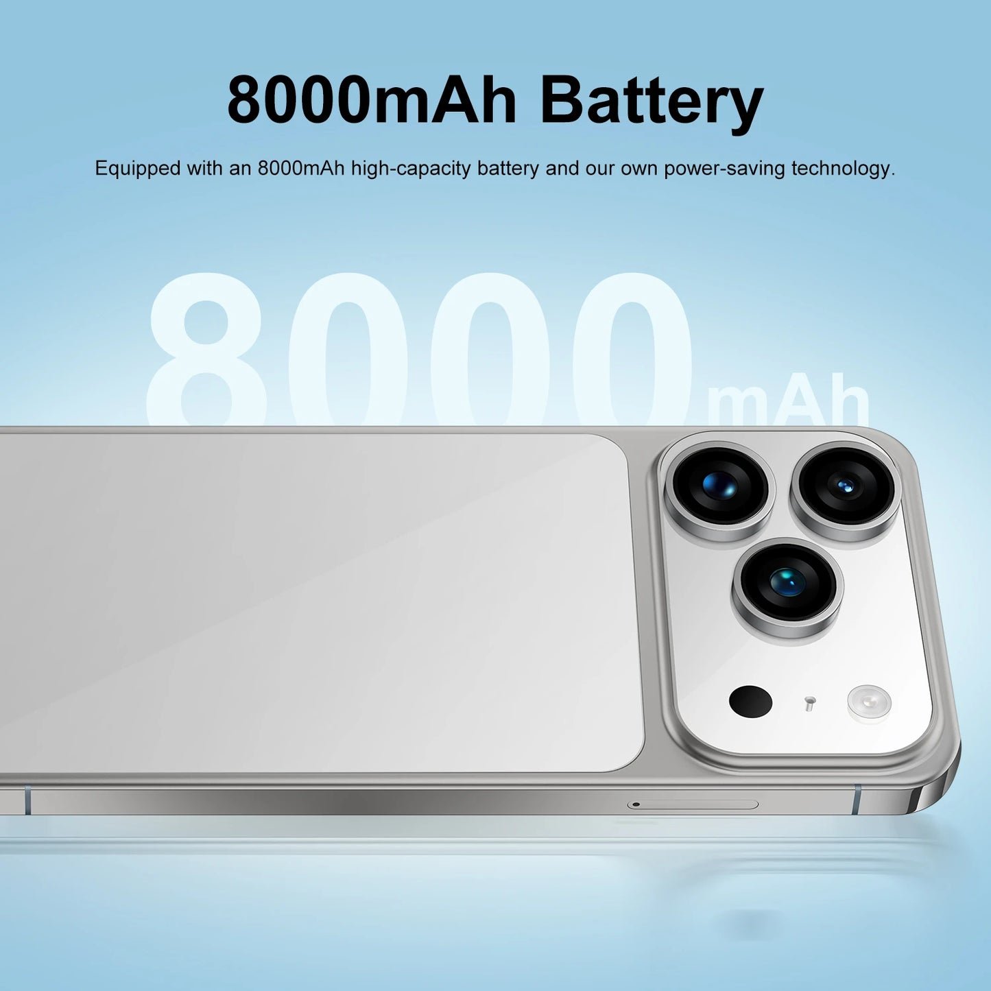 2025 New Arrival Original I17 17 Pro Max 5G Smartphone 144Hz 7.3 Display 108MP Rear Camera 16GB+1TB Storage Deca Core MTK