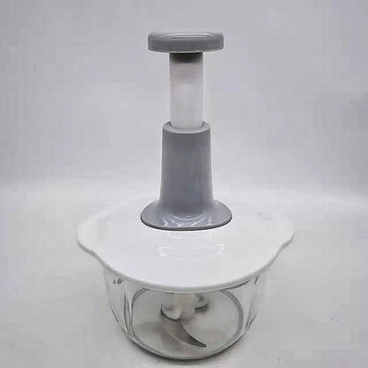 Large 1.5L Bowl Effortless Vegetable Chopper Meat Mincer Fruits and Herbs Chopper Garlic Onion Hand Press Manual Food Chopper