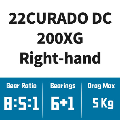 Shimano 22 18 Curado DC Baitcasting Fishing Reels 6+1BB Gear Ratio 7.4:1/8.5:1 S3D Spool I-DC4 Saltwater Wheel River Fishing