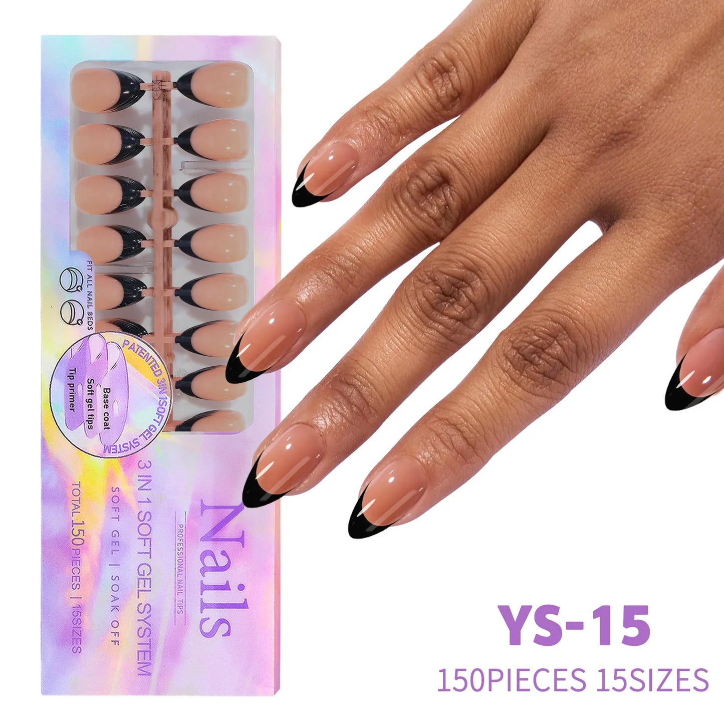 Nail Art Artificial 150 Pcs New Hot Selling Nail Art Products French Press on Nail Tips