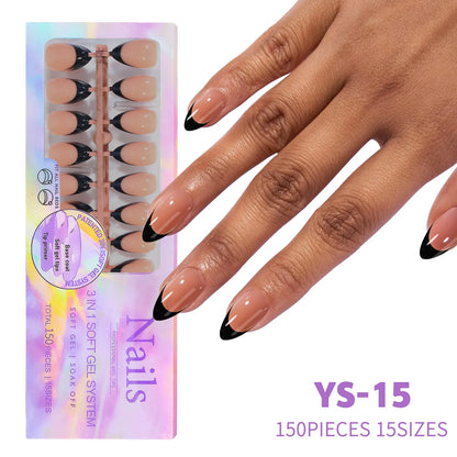 Nail Art Artificial 150 Pcs New Hot Selling Nail Art Products French Press on Nail Tips