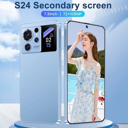 2024Original  Hot Selling New Flash Sale GSM Android13 Mobile Phone Quick Charge Smartphone 16GB+1TB 7.3inch 4G 5G