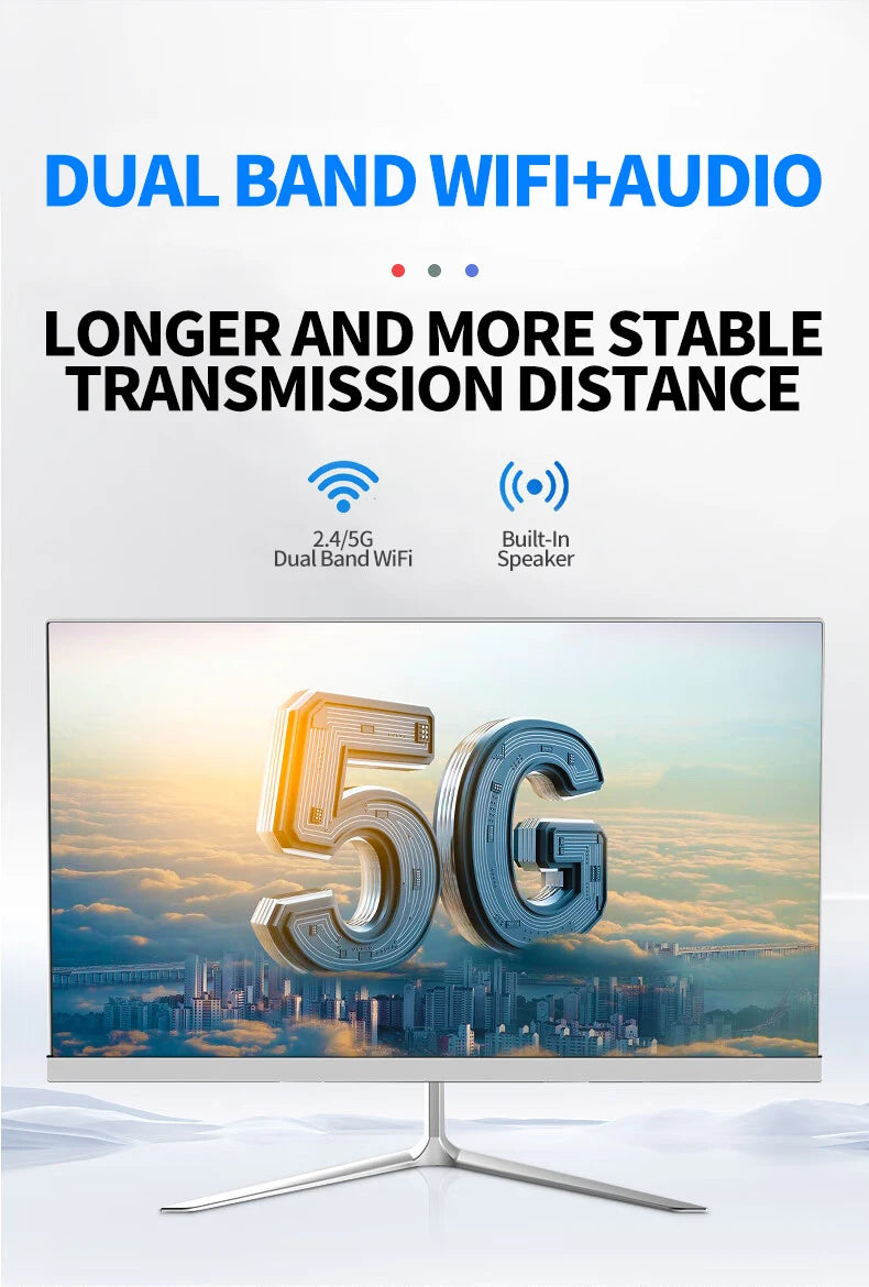 24"27''Inch Curved 8gb16gb32gb Ram 512 Gb Ssd Core I7 I5 I3 Processor All in One Computer Desktop All in One Pc for Supermarket