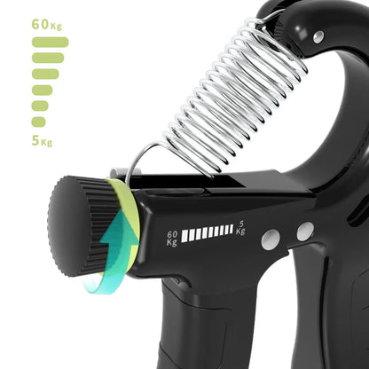 Gym at Home  Strengthener Wrist Finger and Fore Arm Exerciser Power Grip  With Counting Metal Hand Grips Strengthener