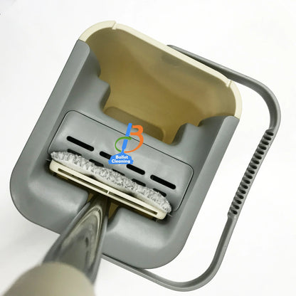 Swivel Handle Mops and Brooms Household 360 Degree Hand Free Flat Microfiber Squeeze Mop Bucket