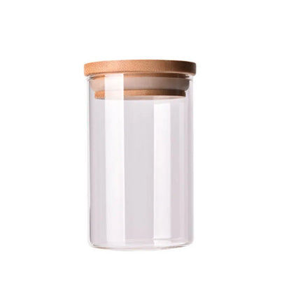 Airtight Glass Food Storage Jar with Bamboo Lid Eco Friendly Kitchen Container Tarro De Vidrio Hermético Pot En Verre Hermétique