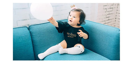 Meias de algodão para criança com estampado de desenhos animados BONYPONY, meias de algodão para bebé, meias compridas até ao joelho, aquecedores de pernas para meninos e meninas.