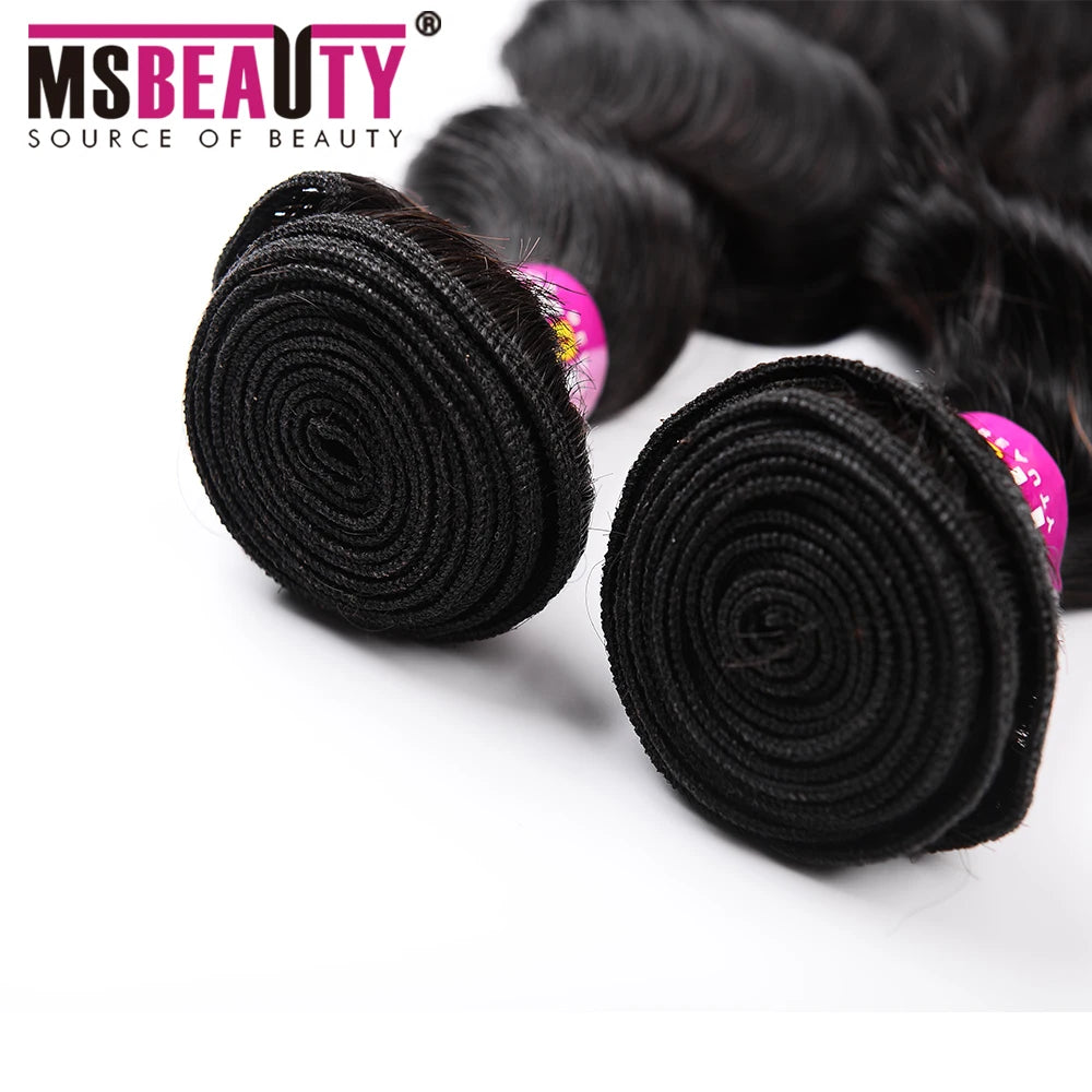MS Beauty Hair Regular Wave, Loose Deep Wave, Big Curl, Natural Wavy Xuchang Factory Virgin Human Hair Extensions 10a 12a Bundle