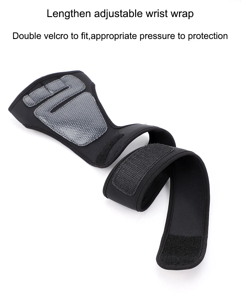 Cheap Lengthen Strap Wrist Support Wraps Workout Padded Girp Gym Weight Lifting Gloves