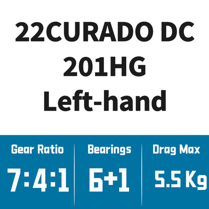 Shimano 22 18 Curado DC Baitcasting Fishing Reels 6+1BB Gear Ratio 7.4:1/8.5:1 S3D Spool I-DC4 Saltwater Wheel River Fishing