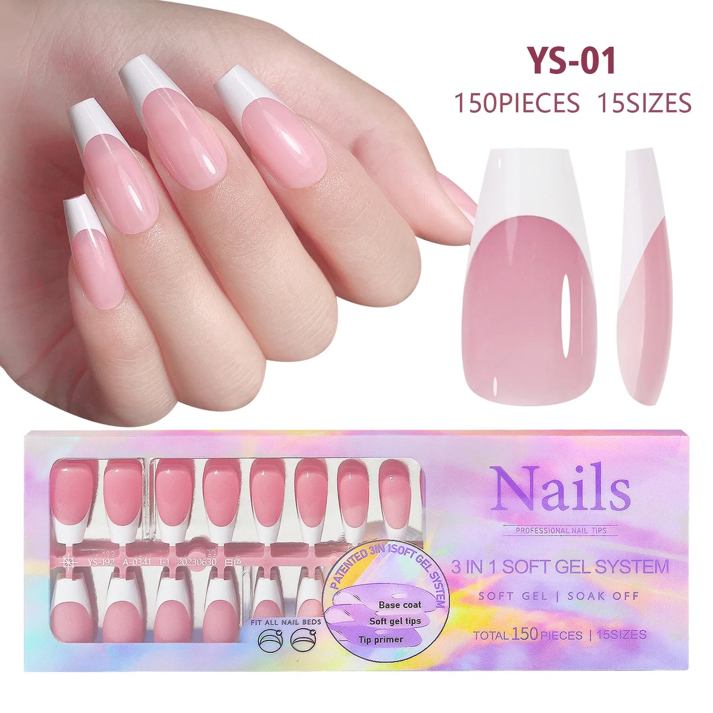 Nail Art Artificial 150 Pcs New Hot Selling Nail Art Products French Press on Nail Tips