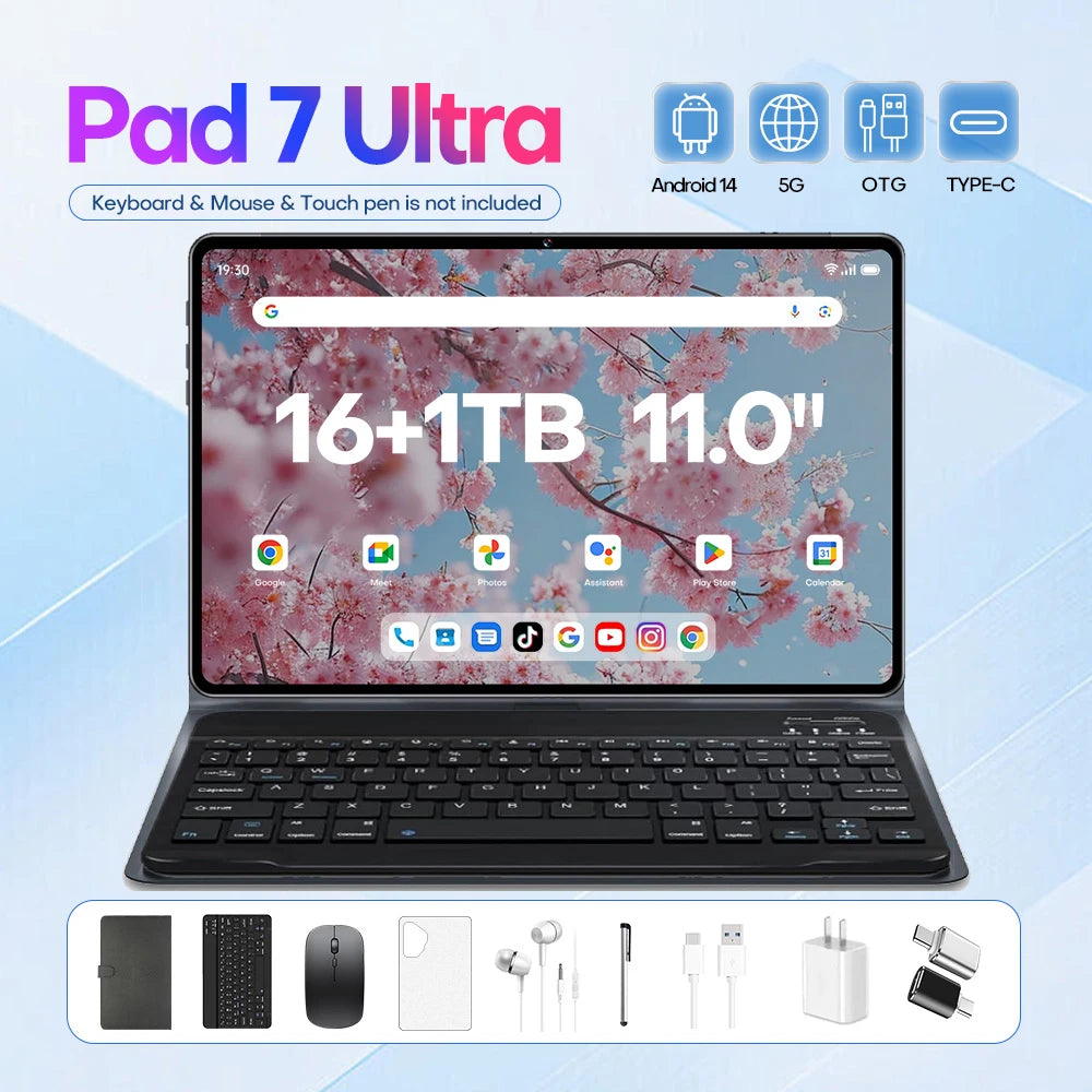 Twinscase Gaming Laptop Window Rugged Kids Android Tablet 11 Inch Tab Android Brand New for Children Barata With Keyboard