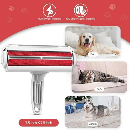 2025 Self-Cleaning Lint Pet Hair Remover Brush Cat Dog Fur Removing for Furniture Carpet Couch Sustainable Plastic Material