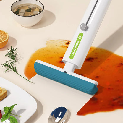 For BOOMJOY Mini Mop Cleaning Sponge Portable Self-Squeeze Equipment for Kitchen Bathroom Mirror Living Room Desk
