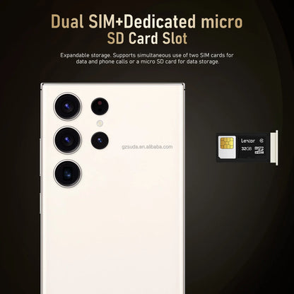 Fast Delivery Note 30 Ultra Smartphone 7.3 Inch AMOLED Screen Telephone Smartphone 5G Cellphone Large Screen HD Camera