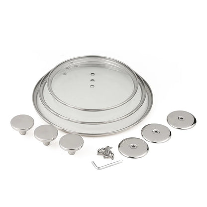 For  Hybrid 3-Pc Stainless Steel Cookware Set 3-Ply Honeycomb Non-Stick Kitchenware with Lids for Home Cooking