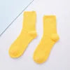 Heart Flanged Flat Women's Socks Rolled Edge Crew Cute Lovely Women's Sleeping Socks Fluffy Bed Sock for Women