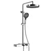 Cross-Border Household Toilet Large Waterfall Water Outlet ABS Chrome Soft Hot Cold Copper Brushed Gold Shower Suit Storage