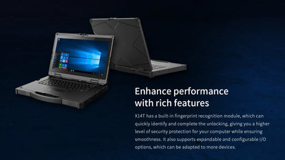 14-Inch Fully Ruggedized Toughbook Notebook Dustproof and Waterproof Industrial PC with FHD Display