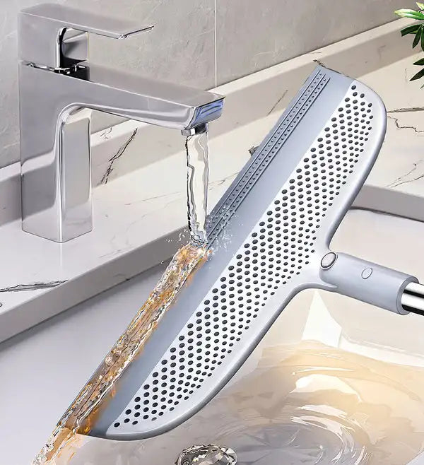 JOYBOS 50inch Magic Sweep Broom 2-in-1 Silicone Removable Broom Cleaning Dry Mop  Floor Cleaning Squeegee